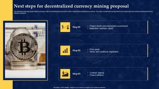 Next Steps For Decentralized Currency Mining Proposal Brochure PDF