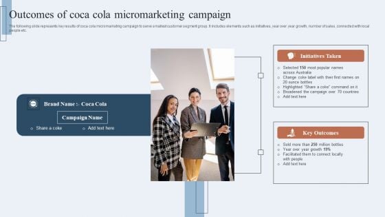 Niche Marketing Guide To Target Specific Customer Groups Outcomes Of Coca Cola Micromarketing Campaign Brochure PDF