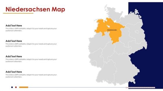 Niedersachsen Map PowerPoint Presentation PPT Template PDF