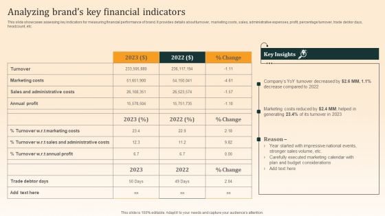 Nike Emotional Branding Strategy Analyzing Brands Key Financial Indicators Summary PDF