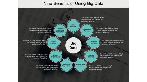 Nine Benefits Of Using Big Data Ppt PowerPoint Presentation Gallery Summary