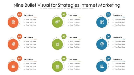 Nine Bullet Visual For Strategies Internet Marketing Ppt PowerPoint Presentation File Designs PDF Nine Bullet Visual For Strategies Internet Marketing Ppt PowerPoint Presentation File Designs PDF