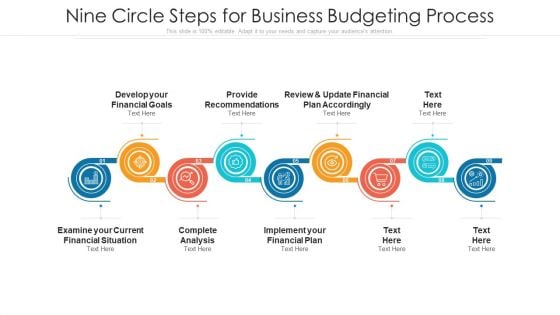 Nine Circle Steps For Business Budgeting Process Ppt PowerPoint Presentation Gallery Graphic Tips PDF Nine Circle Steps For Business Budgeting Process Ppt PowerPoint Presentation Gallery Graphic Tips PDF