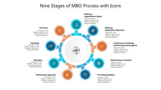 Nine Stages Of Mbo Process With Icons Ppt PowerPoint Presentation Gallery Layout PDF