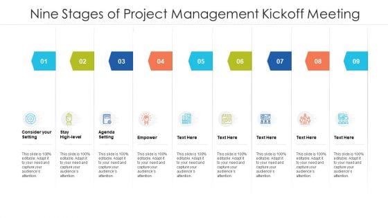 Nine Stages Of Project Management Kickoff Meeting Ppt PowerPoint Presentation Gallery Deck PDF Nine Stages Of Project Management Kickoff Meeting Ppt PowerPoint Presentation Gallery Deck PDF