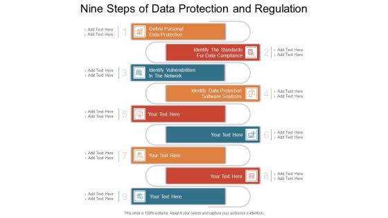 Nine Steps Of Data Protection And Regulation Ppt PowerPoint Presentation Slides Graphics PDF Nine Steps Of Data Protection And Regulation Ppt PowerPoint Presentation Slides Graphics PDF