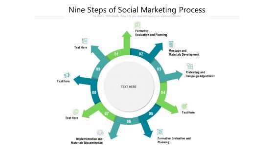 Nine Steps Of Social Marketing Process Ppt PowerPoint Presentation Gallery Influencers PDF Nine Steps Of Social Marketing Process Ppt PowerPoint Presentation Gallery Influencers PDF