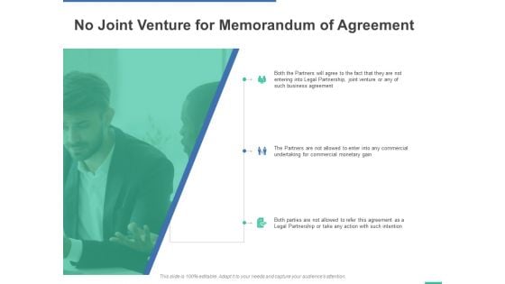 No Joint Venture For Memorandum Of Agreement Ppt PowerPoint Presentation Ideas Files