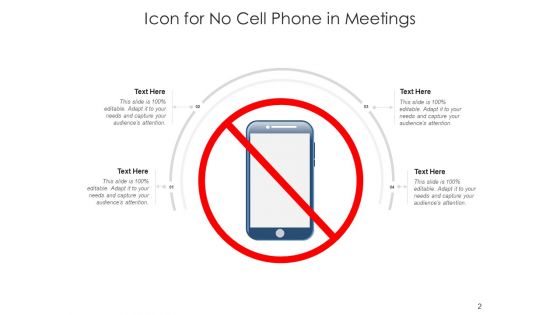 No Mobile Device Icon Representing Road Sign Ppt PowerPoint Presentation Complete Deck