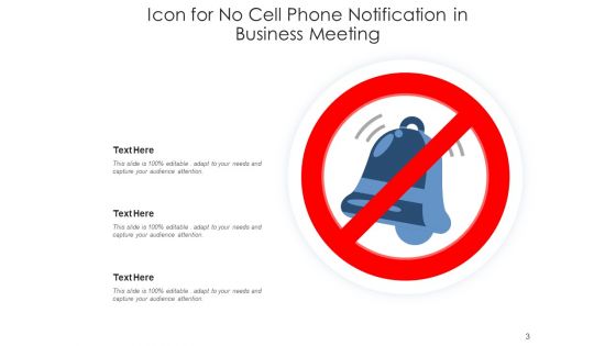 No Mobile Device Icon Representing Road Sign Ppt PowerPoint Presentation Complete Deck