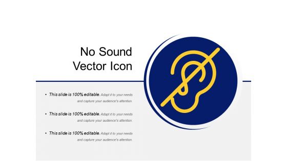 No Sound Vector Icon Ppt PowerPoint Presentation Gallery Outfit PDF