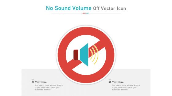 No Sound Volume Off Vector Icon Ppt PowerPoint Presentation Ideas Deck