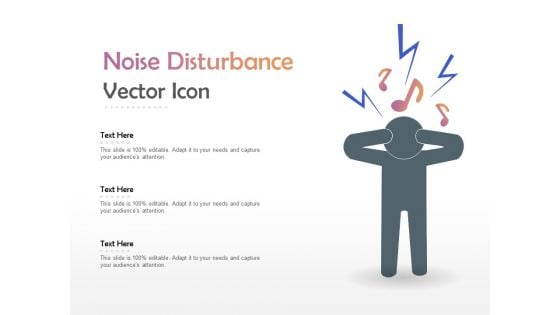 Noise Disturbance Vector Icon Ppt PowerPoint Presentation Professional Images