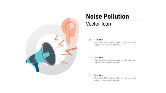 Noise Pollution Vector Icon Ppt PowerPoint Presentation Pictures Images