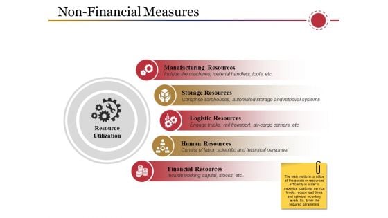 Non Financial Measures Template 3 Ppt PowerPoint Presentation Styles Design Ideas