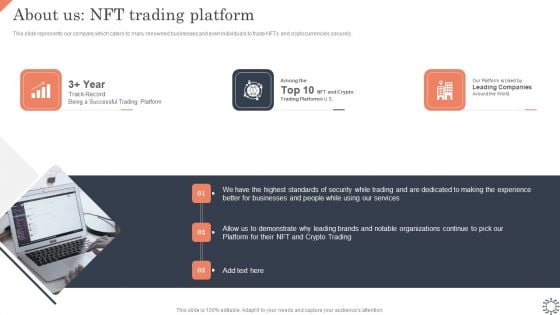Non Fungible Token Methodology IT About Us Nft Trading Platform Portrait PDF