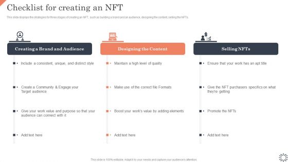 Non Fungible Token Methodology IT Checklist For Creating An NFT Microsoft PDF