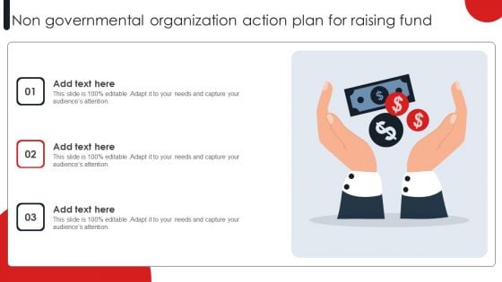 Non Governmental Organization Action Plan For Raising Fund Portrait PDF