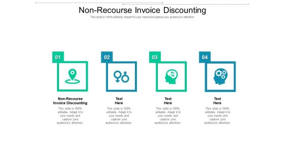 Non Recourse Invoice Discounting Ppt PowerPoint Presentation Professional Shapes Cpb Pdf