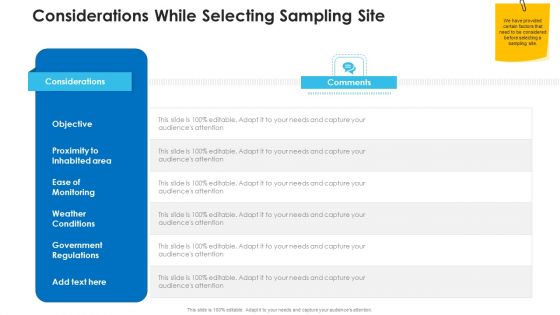 Non Rural Water Resource Administration Considerations While Selecting Sampling Site Graphics PDF