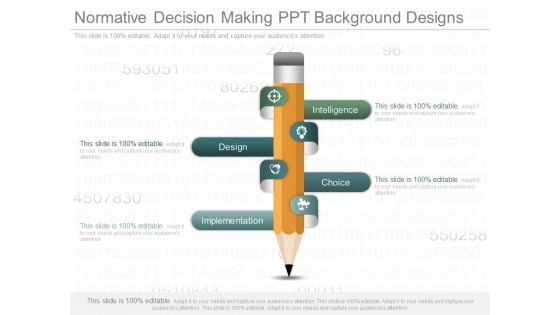 Normative Decision Making Ppt Background Designs