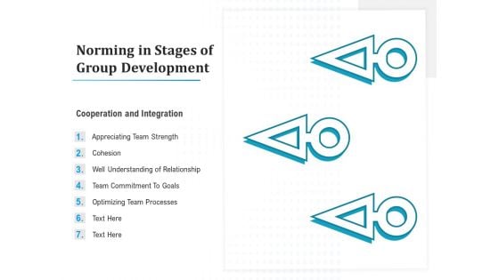 Norming In Stages Of Team Building With Corporation And Integration Ppt PowerPoint Presentation Slides Icons PDF