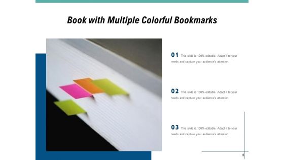 Notebook With Bookmarklet Magnifying Glass Book Ppt PowerPoint Presentation Complete Deck
