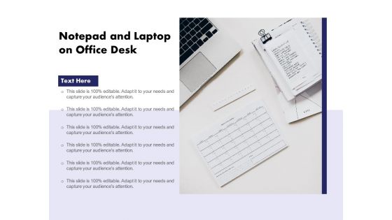 Notepad And Laptop On Office Desk Ppt PowerPoint Presentation Gallery Slide PDF Notepad And Laptop On Office Desk Ppt PowerPoint Presentation Gallery Slide PDF