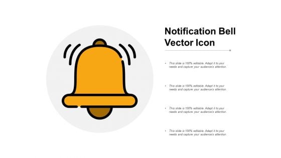 Notification Bell Vector Icon Ppt PowerPoint Presentation Professional Portfolio