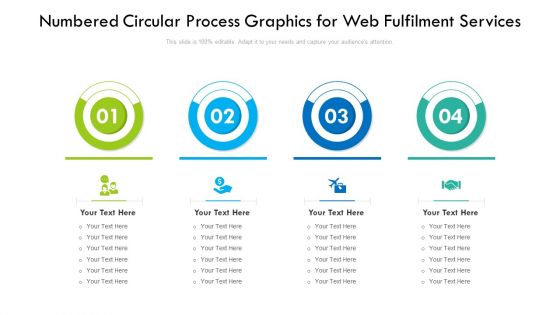 Numbered Circular Process Graphics For Web Fulfilment Services Download PDF