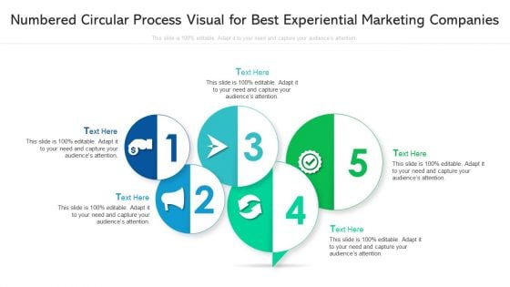 Numbered Circular Process Visual For Best Experiential Marketing Companies Ideas PDF