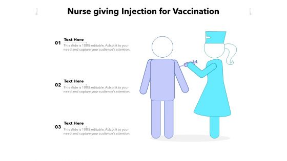 Nurse Giving Injection For Vaccination Ppt PowerPoint Presentation Icon Inspiration PDF