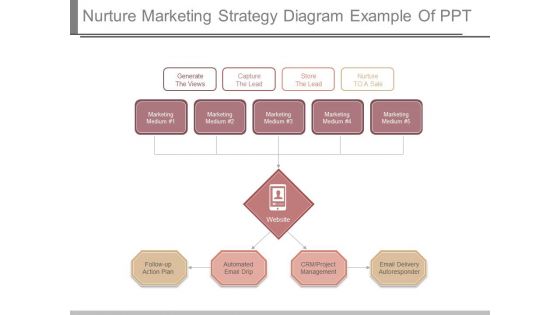 Nurture Marketing Strategy Diagram Example Of Ppt