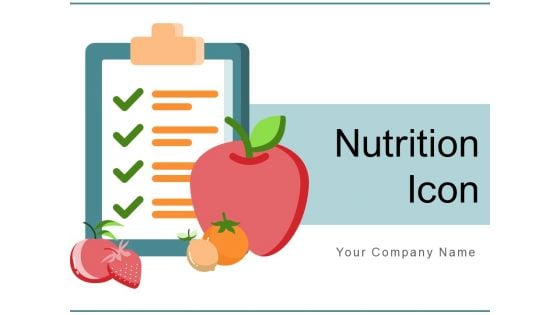 Nutrition Icon Cherry Fruits Ppt PowerPoint Presentation Complete Deck