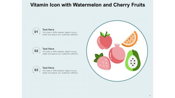 Nutrition Icon Cherry Fruits Ppt PowerPoint Presentation Complete Deck