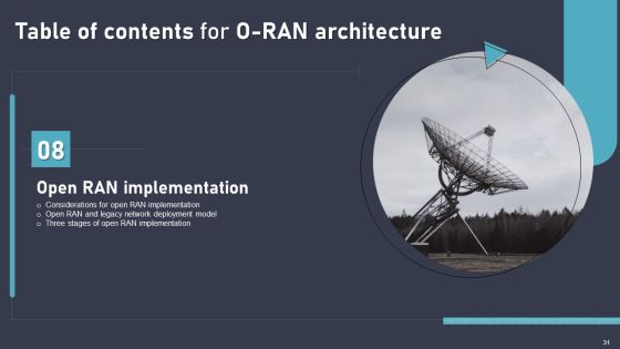 O RAN Architecture Ppt PowerPoint Presentation Complete Deck With Slides Slide31