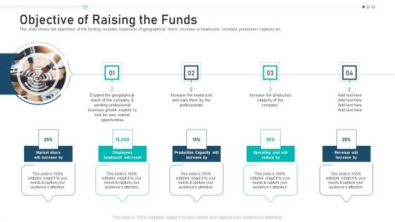 Objective Of Raising The Funds Ppt Infographic Template Inspiration PDF Objective Of Raising The Funds Ppt Infographic Template Inspiration PDF