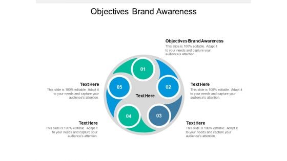 Objectives Brand Awareness Ppt PowerPoint Presentation Icon Slides Cpb