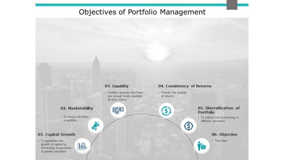 Objectives Of Portfolio Management Ppt PowerPoint Presentation Icon Files