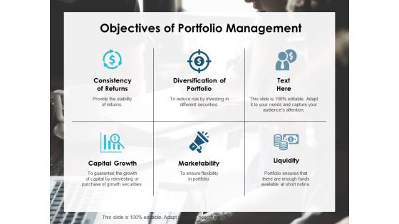 Objectives Of Portfolio Management Ppt PowerPoint Presentation Infographics Graphics Design