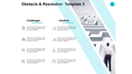 Obstacle And Resolution Management Ppt PowerPoint Presentation Show Themes