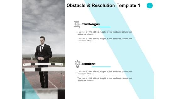 Obstacles And Resolutions Ppt PowerPoint Presentation Complete Deck With Slides