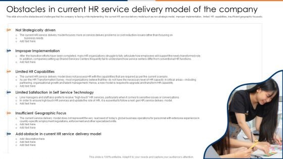 Obstacles In Current HR Service Delivery Model Of The Company Sample PDF