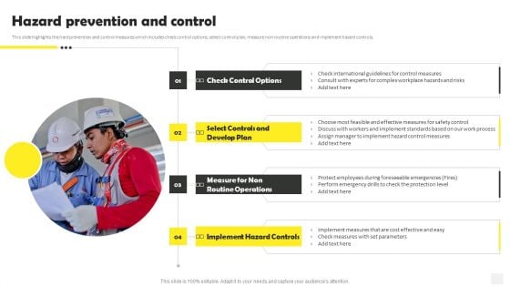 Occupational Health And Safety At Workplace Hazard Prevention And Control Topics PDF