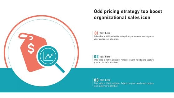 Odd Pricing Strategy Too Boost Organizational Sales Icon Designs PDF