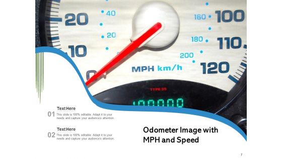 Odograph Scrolling Meter Speed Ppt PowerPoint Presentation Complete Deck