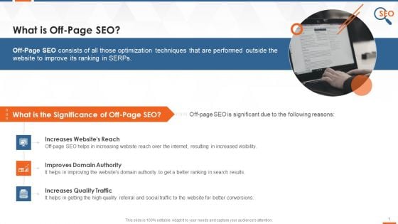 Off Page SEO Ranking Factors And Methods Training Ppt