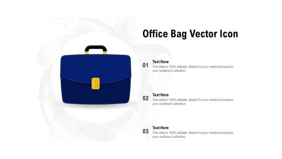 Office Bag Vector Icon Ppt PowerPoint Presentation Icon Templates