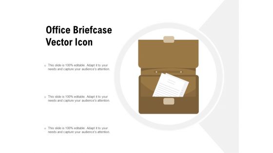 Office Briefcase Vector Icon Ppt PowerPoint Presentation Infographics Picture