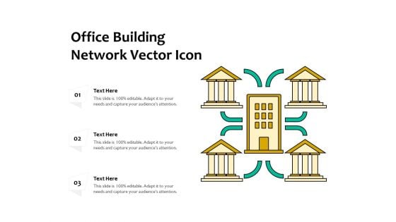 Office Building Network Vector Icon Ppt PowerPoint Presentation File Slides PDF